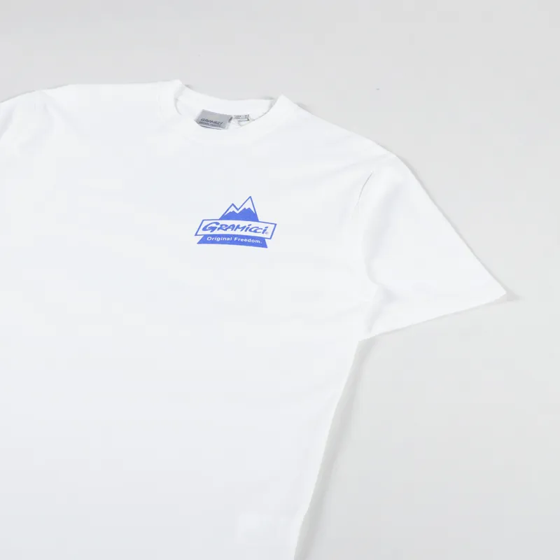 Gramicci Peak T Shirt White-3
