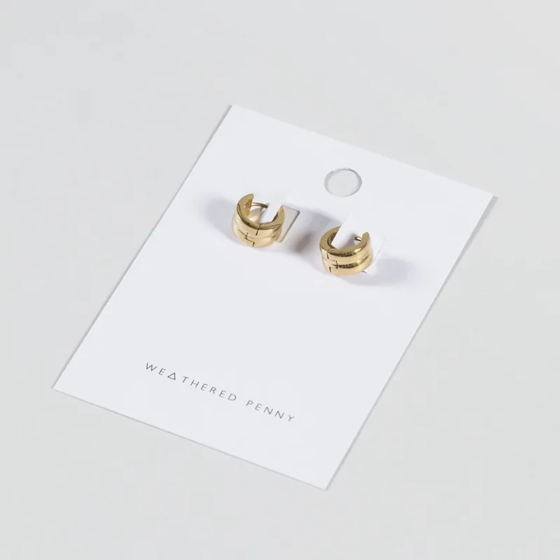 A Weathered Penny Womens Gold Bonnie Hoop Earrings