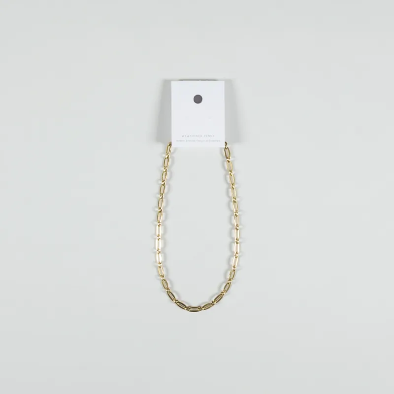 A Weathered Penny Womens Gold Link Chain