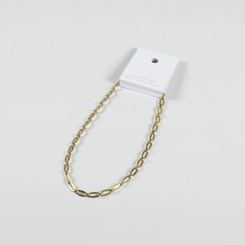 A Weathered Penny Womens Gold Link Chain-1