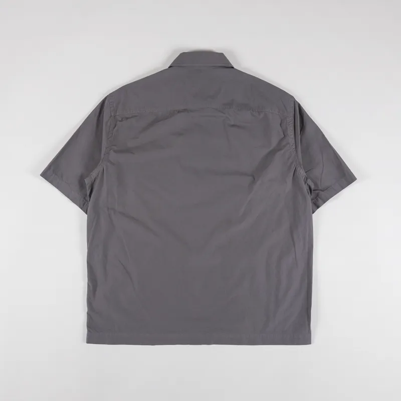 Garment Project Short Sleeved Shirt Light Charcoal-1