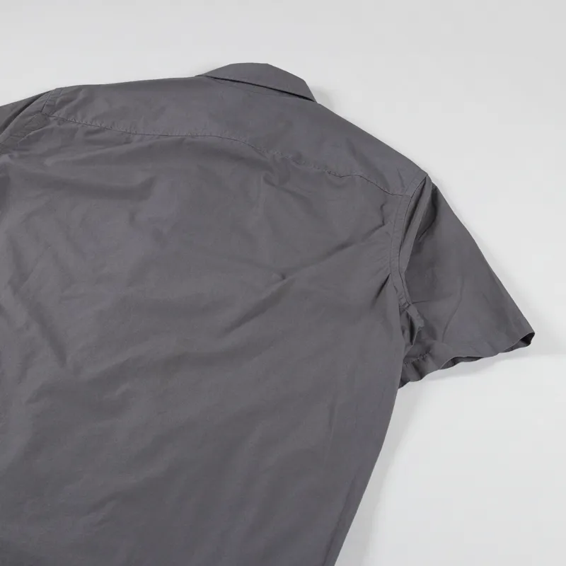 Garment Project Short Sleeved Shirt Light Charcoal-3