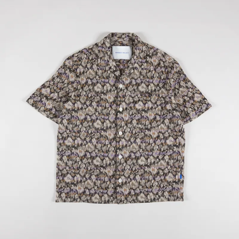 Garment Project Camp Collar Shirt Earth Flower