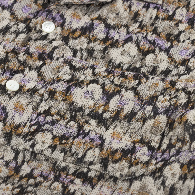 Garment Project Camp Collar Shirt Earth Flower-2