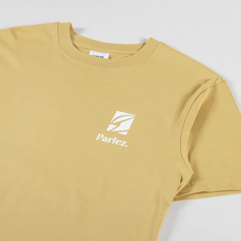 Parlez Link T Shirt Tan Brown-3