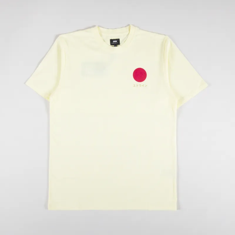 Edwin Japanese Sun T Shirt Tender Yellow