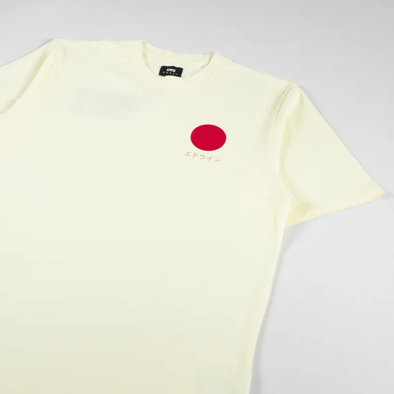 Edwin Japanese Sun T Shirt Tender Yellow-1