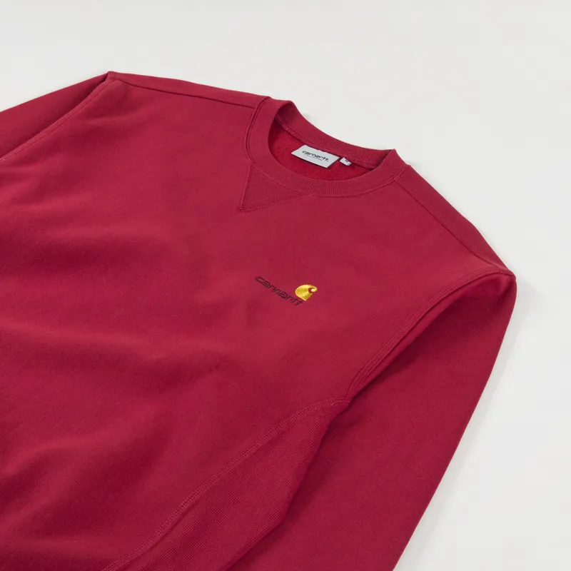 Carhartt WIP American Script Sweat Tuscany -2