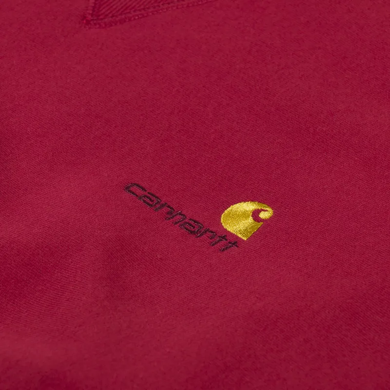 Carhartt WIP American Script Sweat Tuscany -4