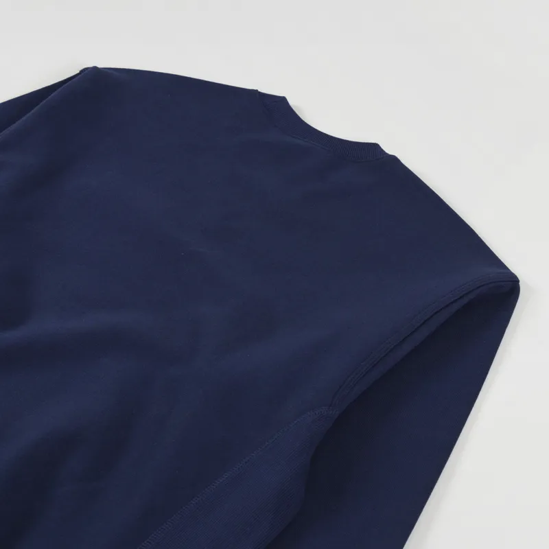 Carhartt WIP American Script Sweat Air Force Blue-3