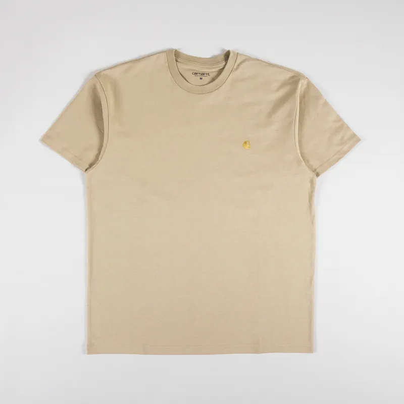 Carhartt WIP Chase T Shirt Sable Gold