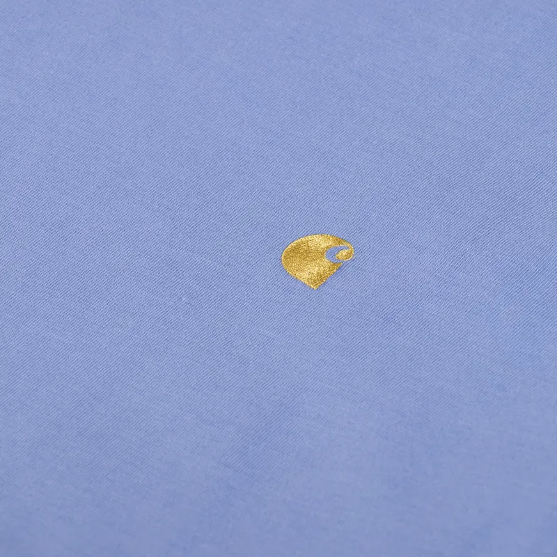 Carhartt WIP Chase T Shirt Charm Blue Gold-2