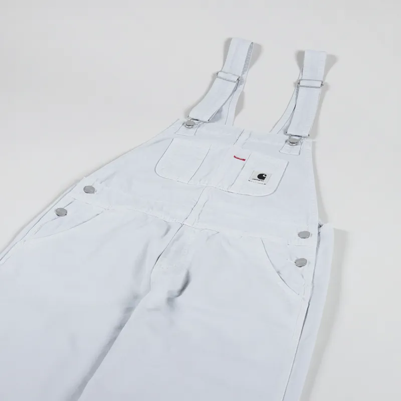 Carhartt WIP Womens Bib Overall Straight Sonic Silver Garment Dyed-7