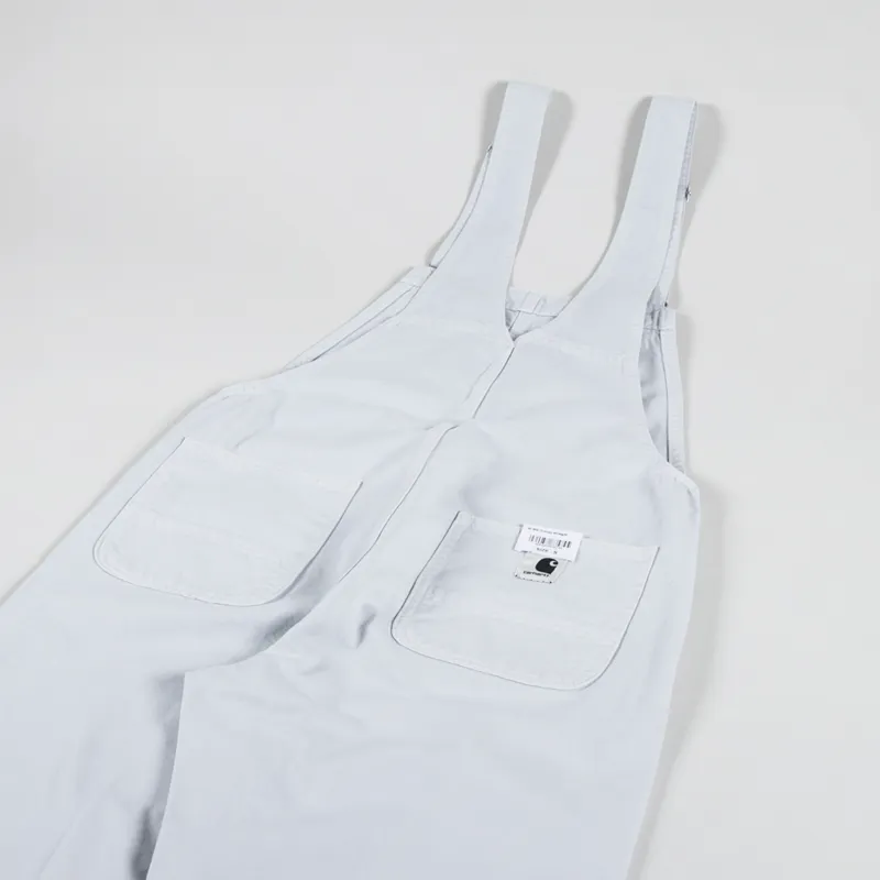 Carhartt WIP Womens Bib Overall Straight Sonic Silver Garment Dyed-8