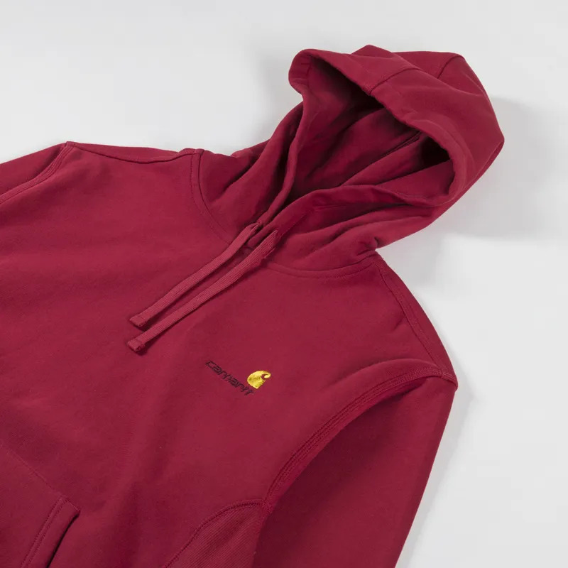 Carhartt WIP Hooded American Script Sweat Tuscany-2