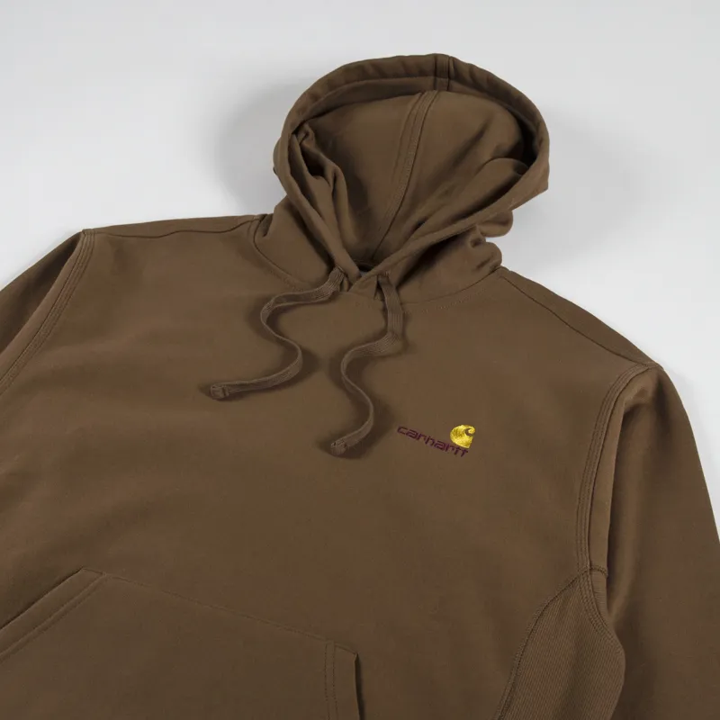 Carhartt WIP Hooded American Script Sweat Lumber-2