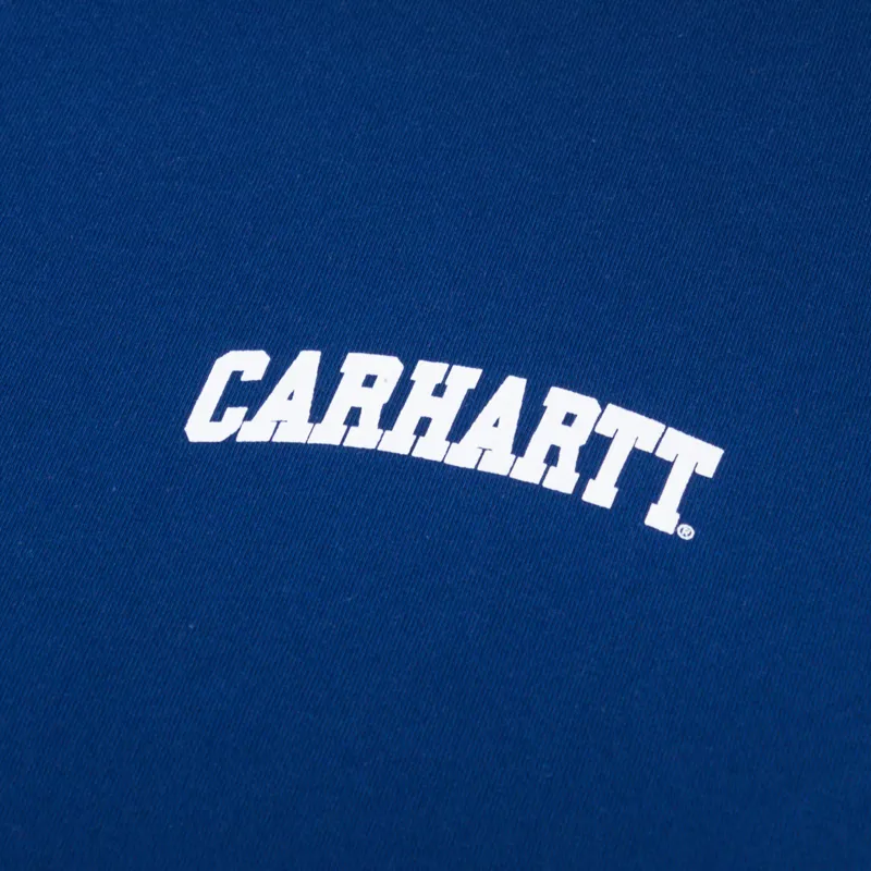 Carhartt WIP University Script T Shirt Elder White-2