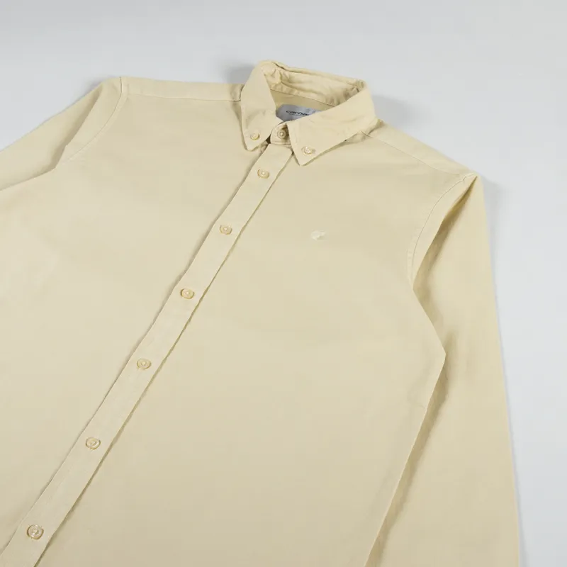 Carhartt WIP Long Sleeve Bolton Shirt Rattan-2