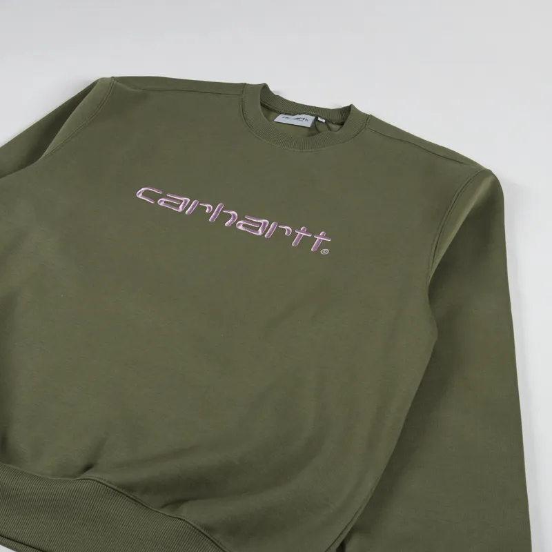 Carhartt WIP Sweat Dundee Glassy Pink-2