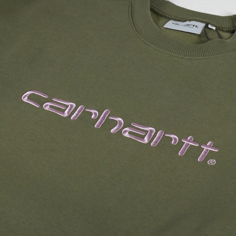Carhartt WIP Sweat Dundee Glassy Pink-4