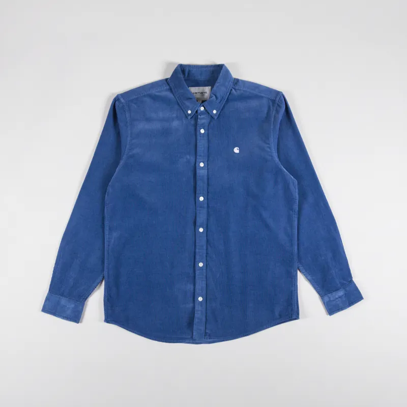 Carhartt WIP Long Sleeve Madison Fine Cord Shirt Sorrent Wax