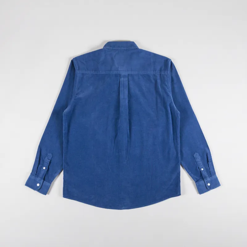 Carhartt WIP Long Sleeve Madison Fine Cord Shirt Sorrent Wax-1