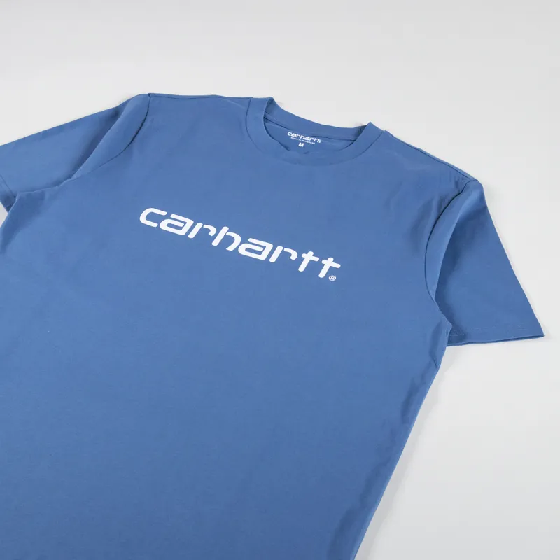 Carhartt WIP Script T Shirt Sorrent White-1