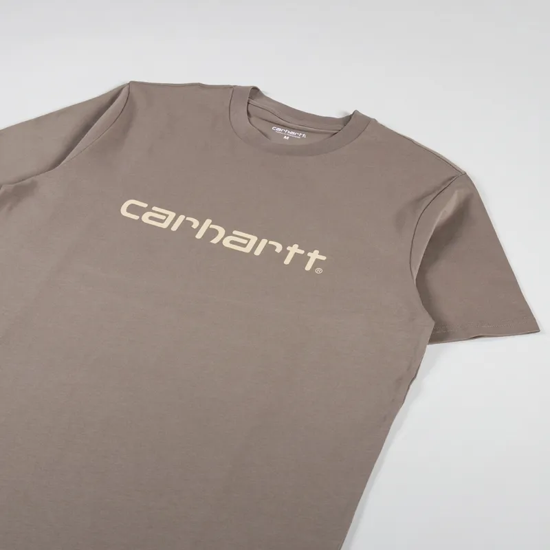Carhartt WIP Script T Shirt Branch Rattan-1