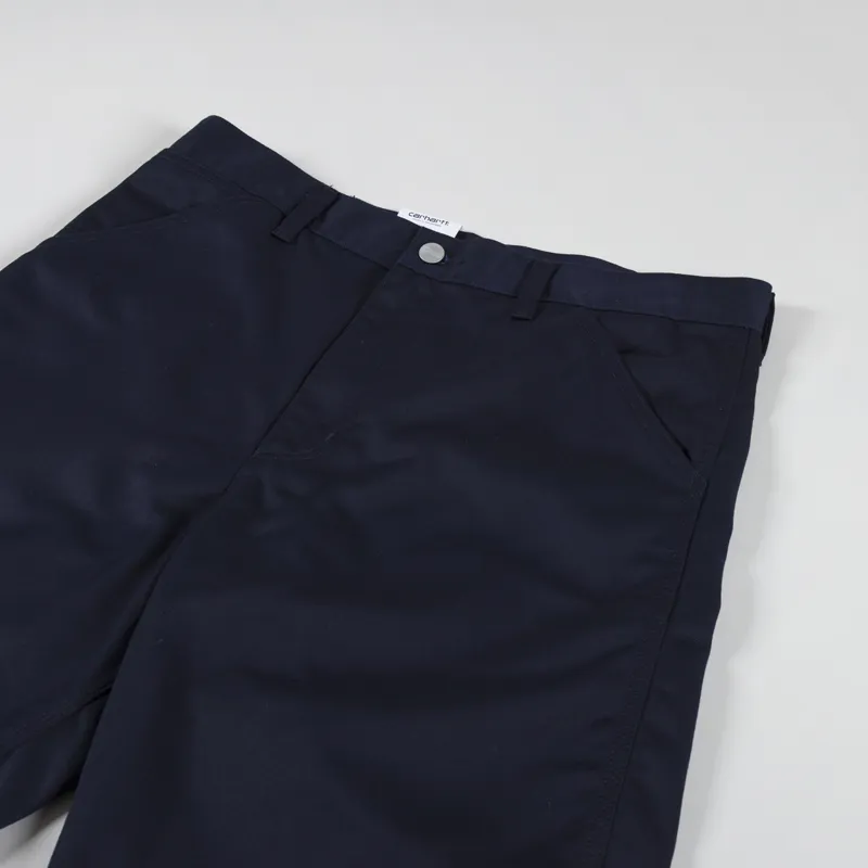 Carhartt WIP Simple Short Dark Navy Rinsed Denison Twill-2