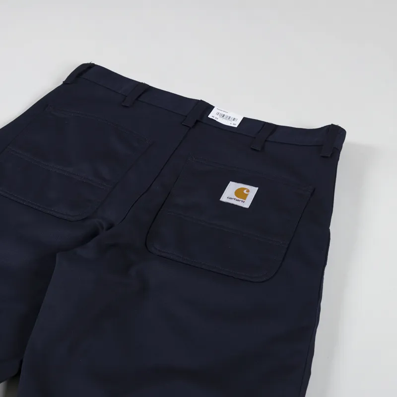 Carhartt WIP Simple Short Dark Navy Rinsed Denison Twill-3