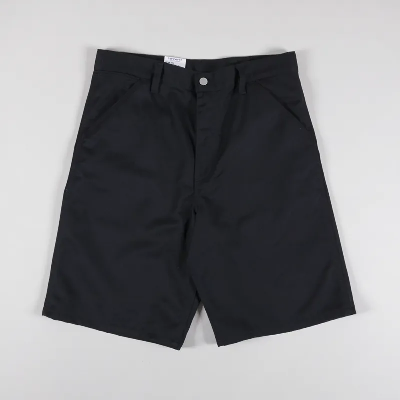 Carhartt WIP Simple Short Black Rinsed Denison Twill