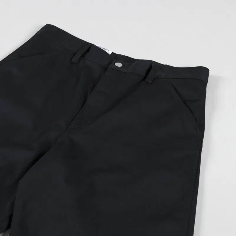 Carhartt WIP Simple Short Black Rinsed Denison Twill-2