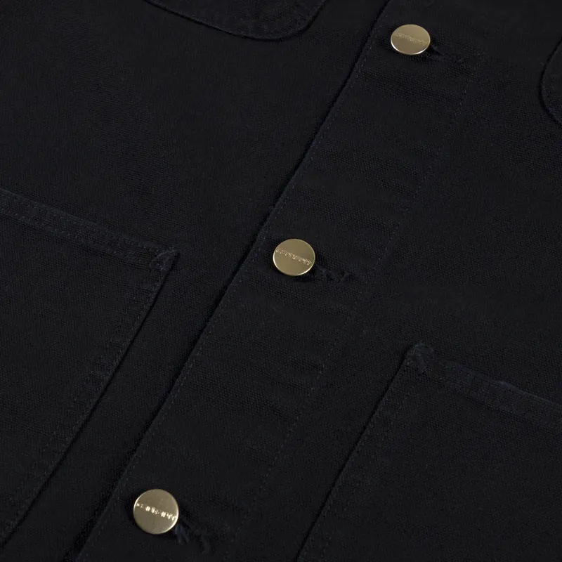 Carhartt WIP Michigan Summer Coat Black Aged Canvas-9
