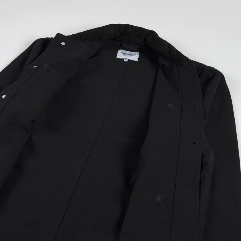 Carhartt WIP Michigan Summer Coat Black Aged Canvas-4