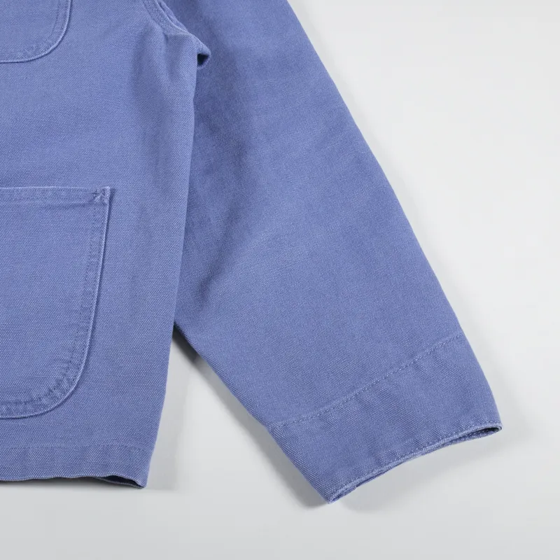 Carhartt WIP Womens OG Michigan Coat Bay Blue Aged Canvas-9