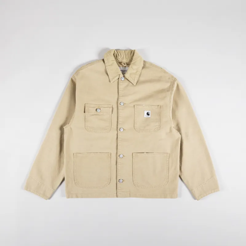 Carhartt WIP Womens OG Michigan Coat Bourbon Aged Canvas-4