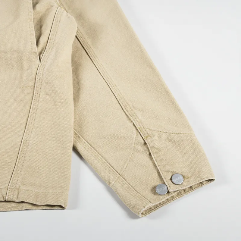 Carhartt WIP Womens OG Michigan Coat Bourbon Aged Canvas-9