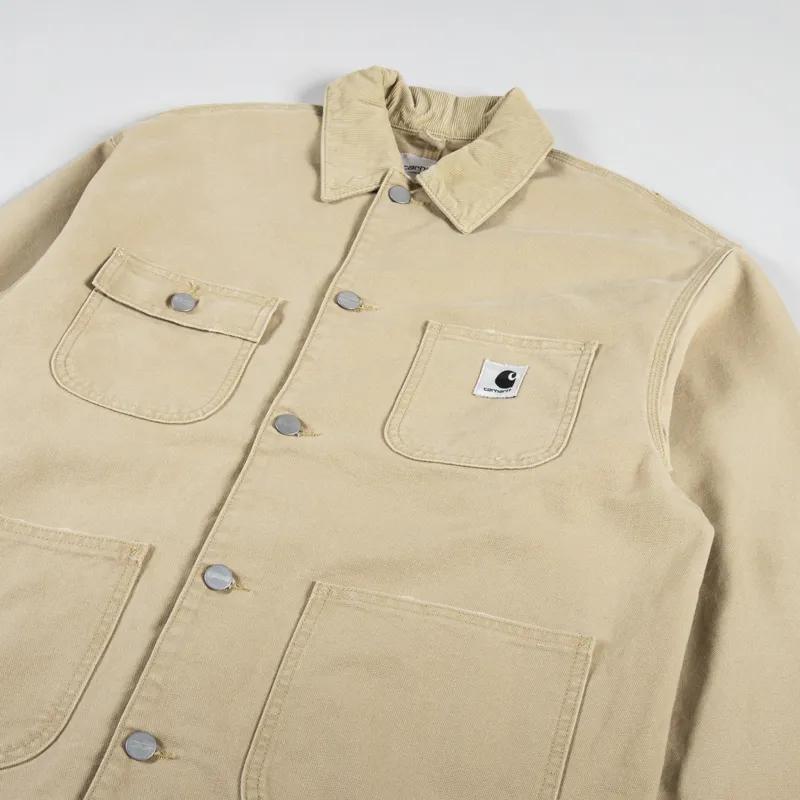 Carhartt WIP Womens OG Michigan Coat Bourbon Aged Canvas-7