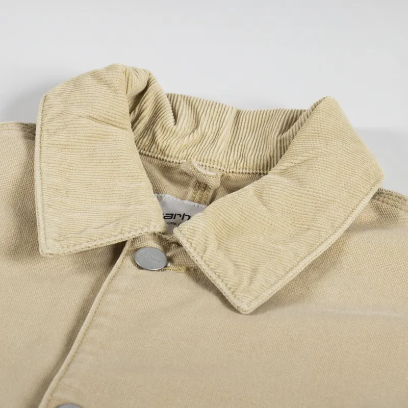 Carhartt WIP Womens OG Michigan Coat Bourbon Aged Canvas-11