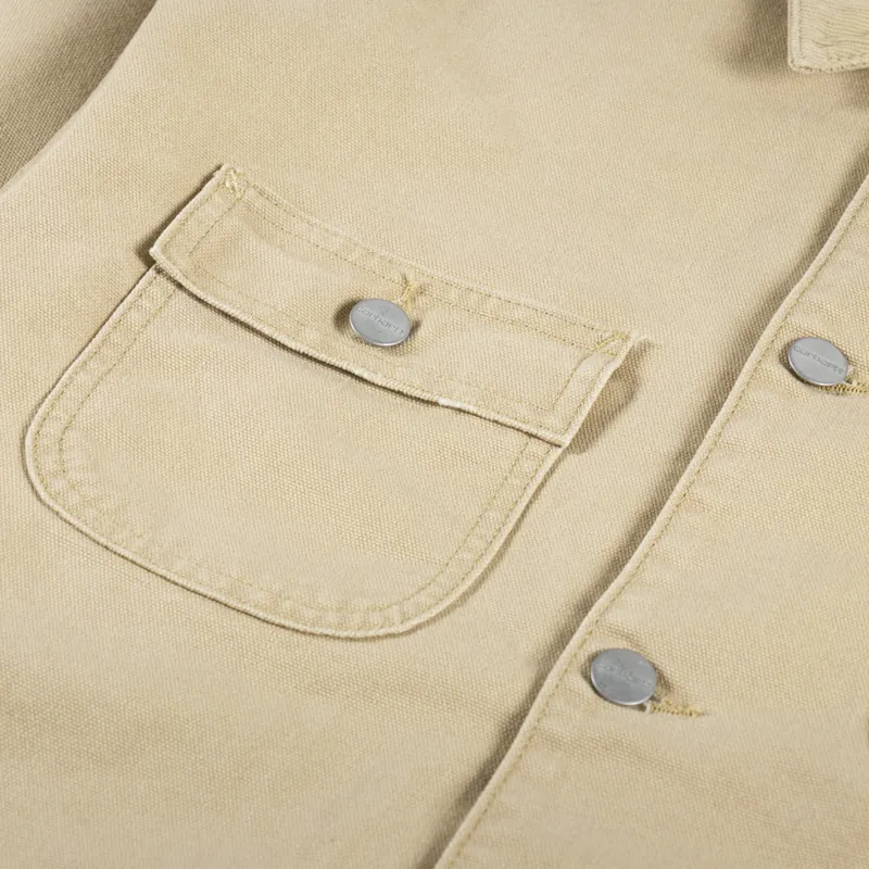 Carhartt WIP Womens OG Michigan Coat Bourbon Aged Canvas-12