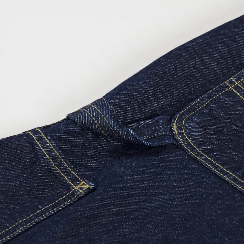 Carhartt WIP Single Knee Shorts Blue Rinsed-7