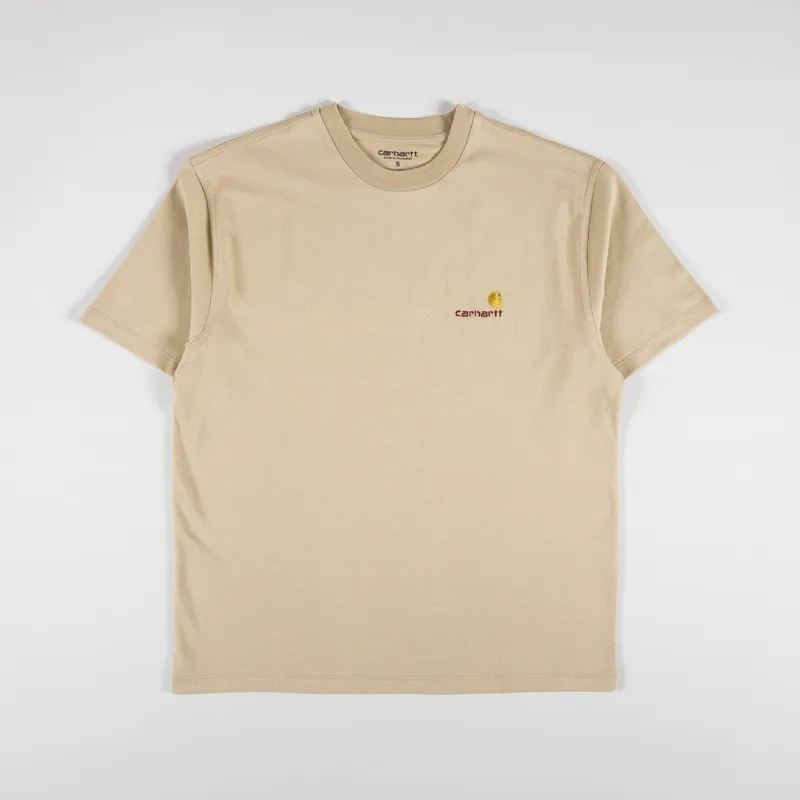 Carhartt WIP Womens American Script T Shirt Sable-4