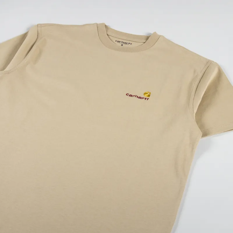 Carhartt WIP Womens American Script T Shirt Sable-5