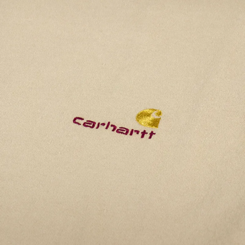 Carhartt WIP Womens American Script T Shirt Sable-6