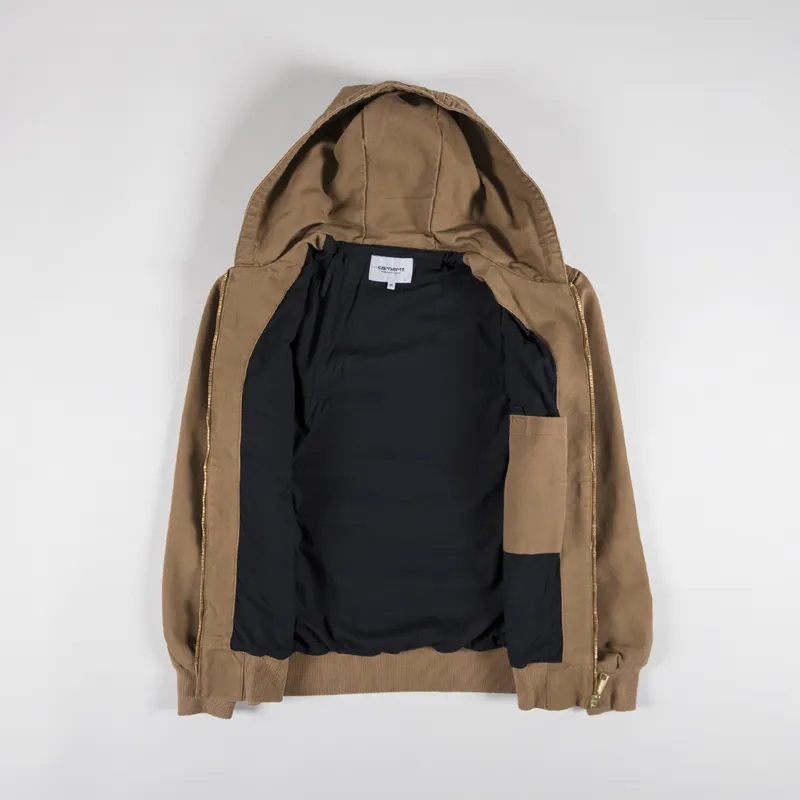 Carhartt WIP Active Jacket Hamilton Brown Rinsed-1