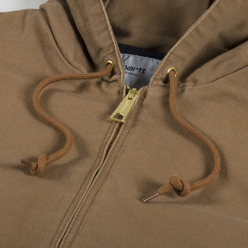 Carhartt WIP Active Jacket Hamilton Brown Rinsed-8