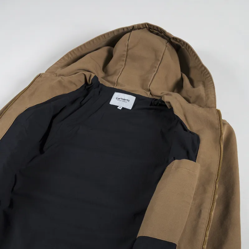 Carhartt WIP Active Jacket Hamilton Brown Rinsed-4