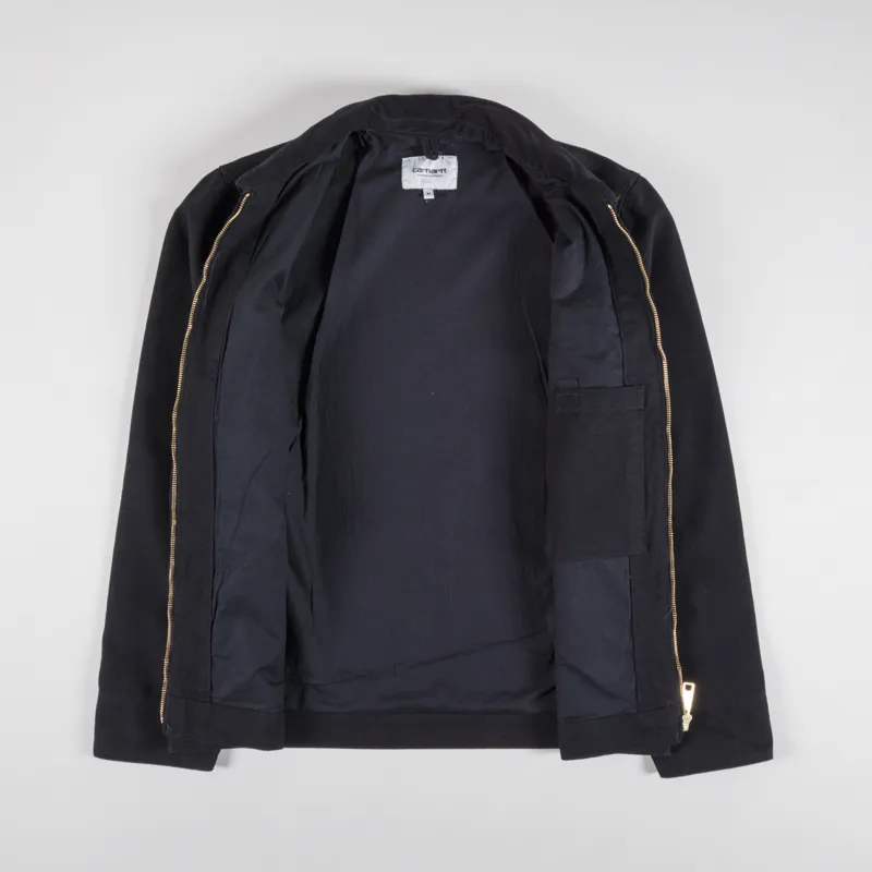 Carhartt WIP Detroit Jacket Black Rinsed-1