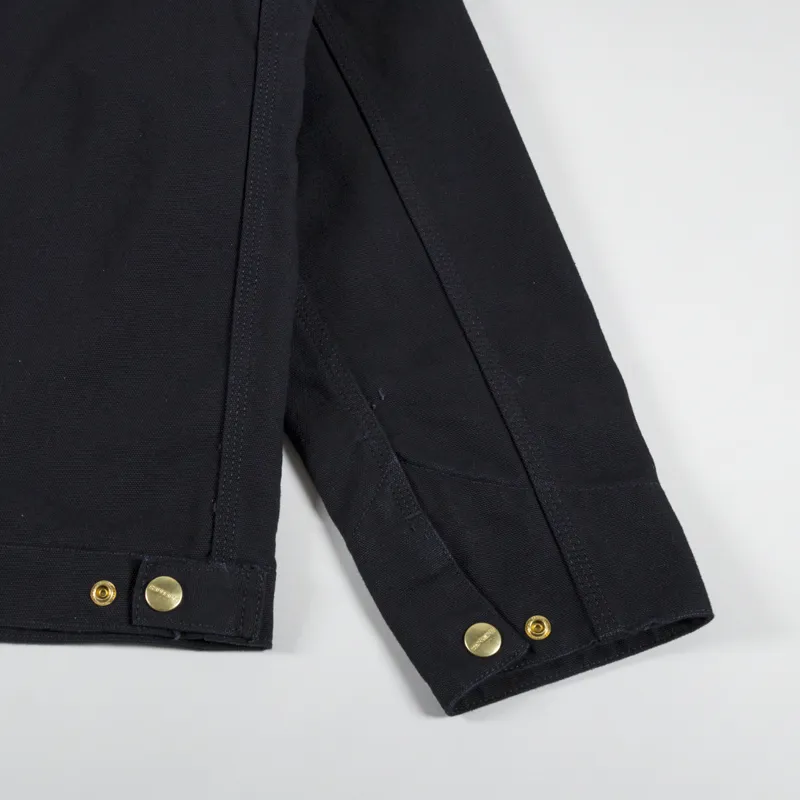 Carhartt WIP Detroit Jacket Black Rinsed-8