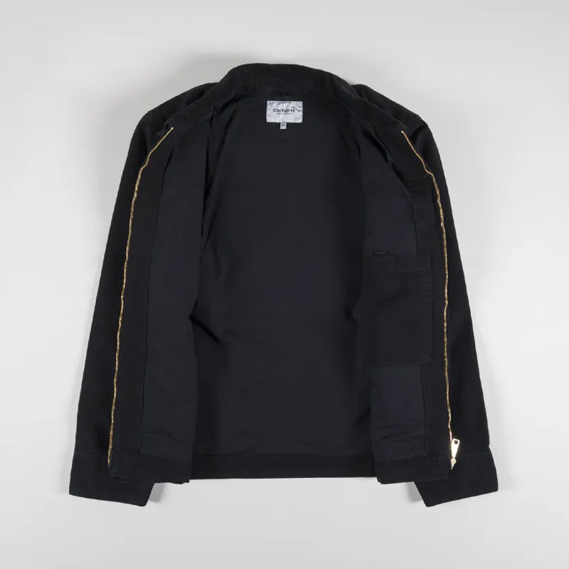 Carhartt WIP Detroit Jacket Black Aged Canvas-1
